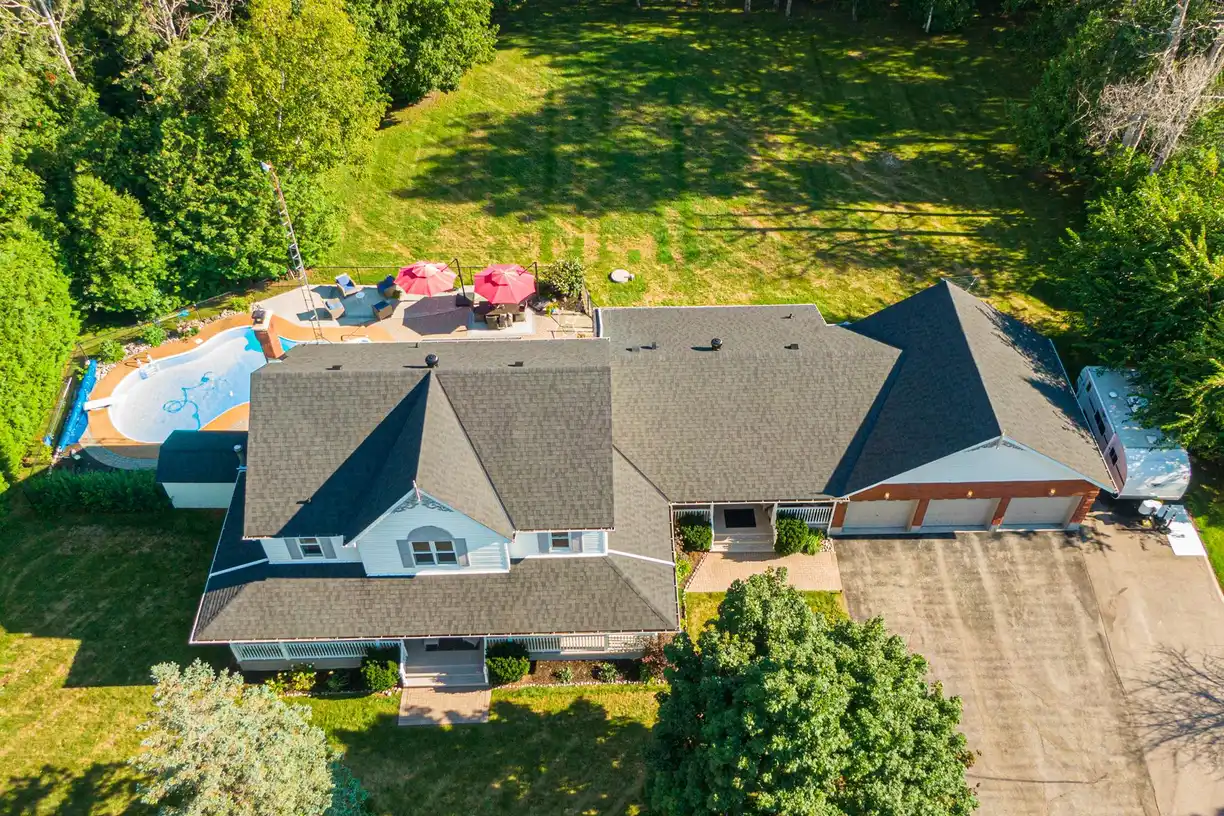 Close-up of a finished roof by Above All Roofing